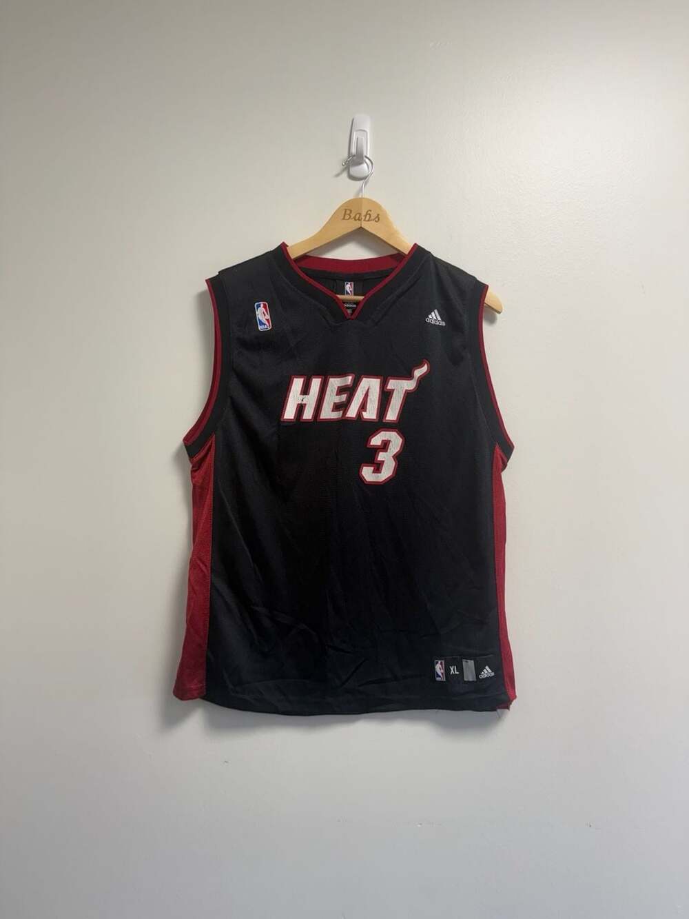 Adidas Dwyane Wade Miami Heat Jersey Size Youth XL Black